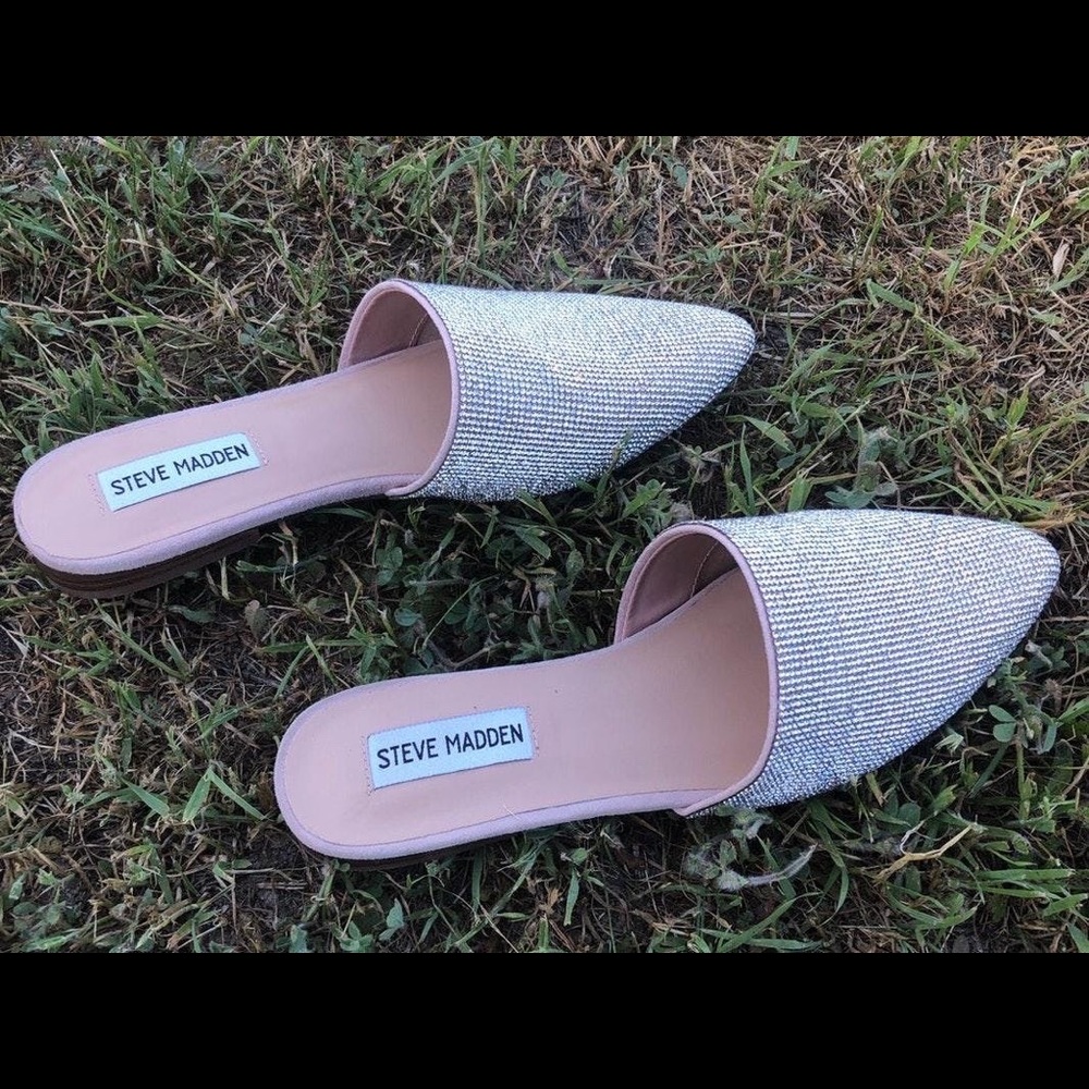 Steve Madden Rhinestone Mules